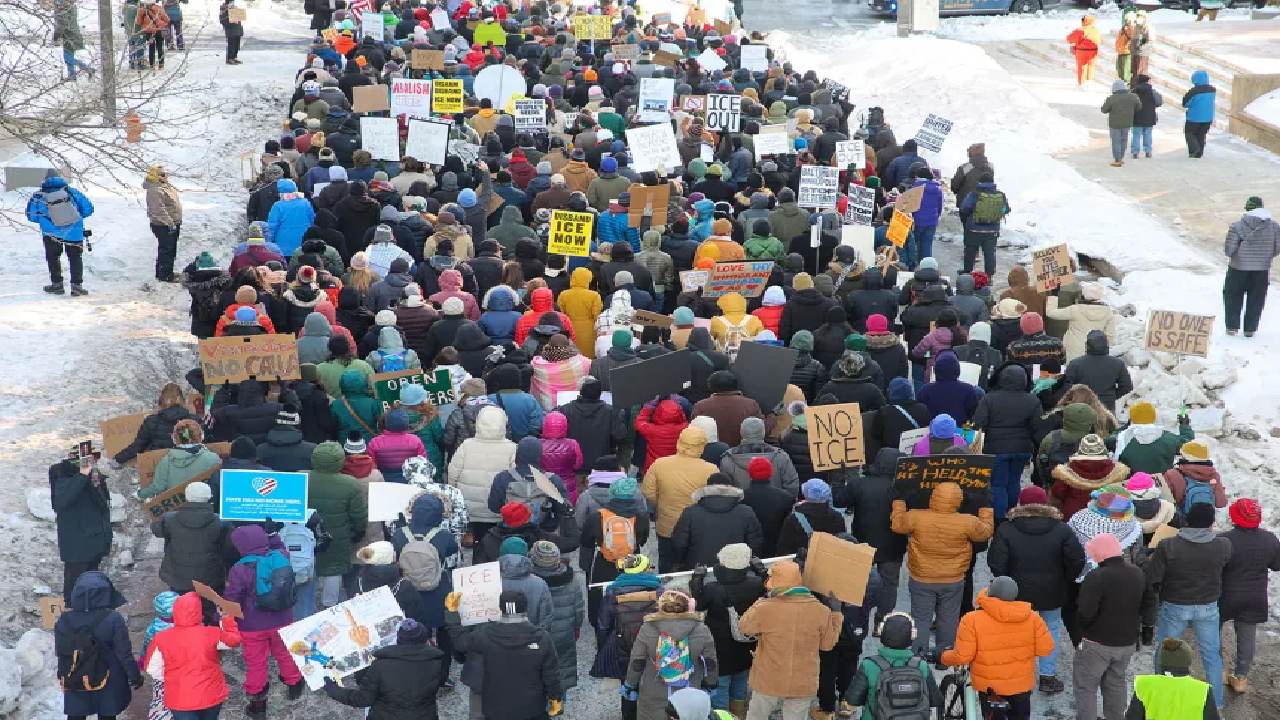 Nationwide Anti-ICE Protests Erupt as Minnesota Clashes with Trump Administration
