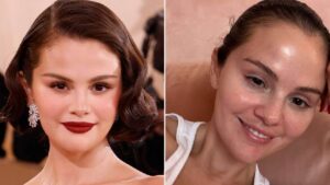 Selena Gomez Shares Makeup-Free Selfie After Glamorous Golden Globes 2026 Appearance