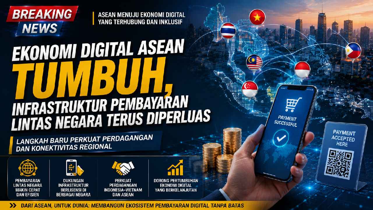 ASEAN Digital Economy Expands as Cross-Border Payment Infrastructure Strengthens Regional Connectivity