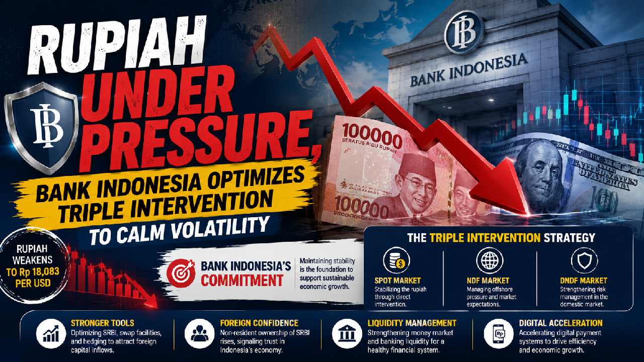 Bank Indonesia Strengthens Triple Intervention as Rupiah Faces Fresh Pressure