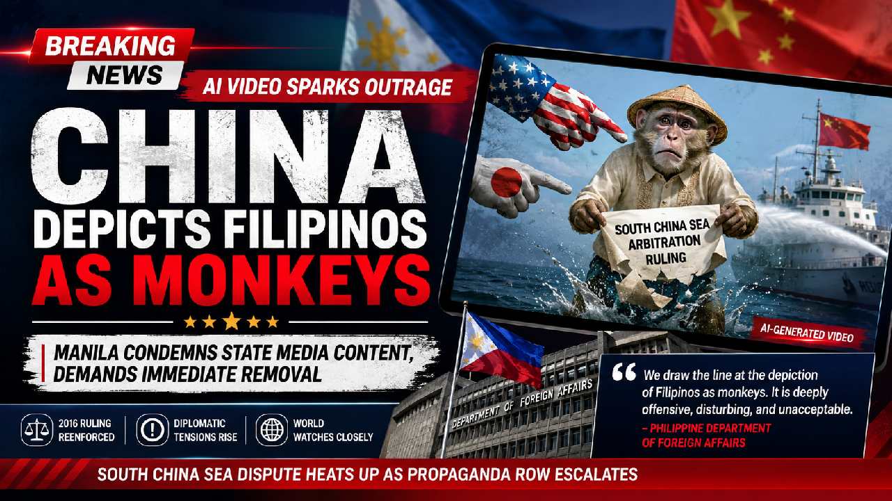 China AI Video Depicting Filipinos as Monkeys Triggers Diplomatic Outrage in Manila