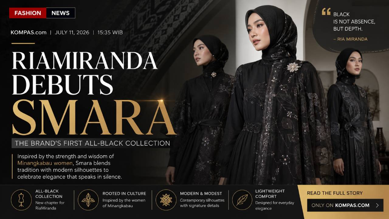RiaMiranda Breaks Tradition with the Elegant All-Black Smara Collection