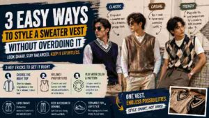 3 Easy Ways to Style a Sweater Vest Without Overdoing It