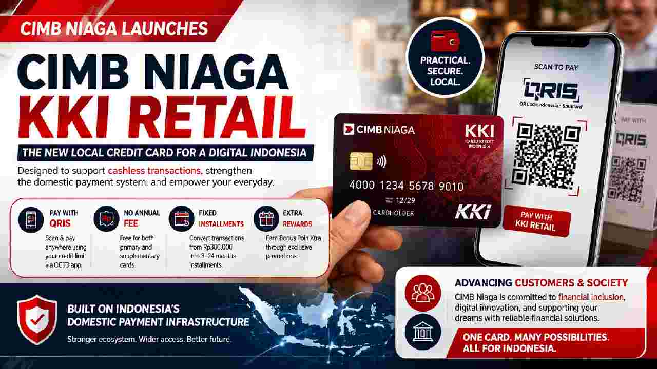 CIMB Niaga Launches KKI Retail With QRIS Payments and No Annual Fee