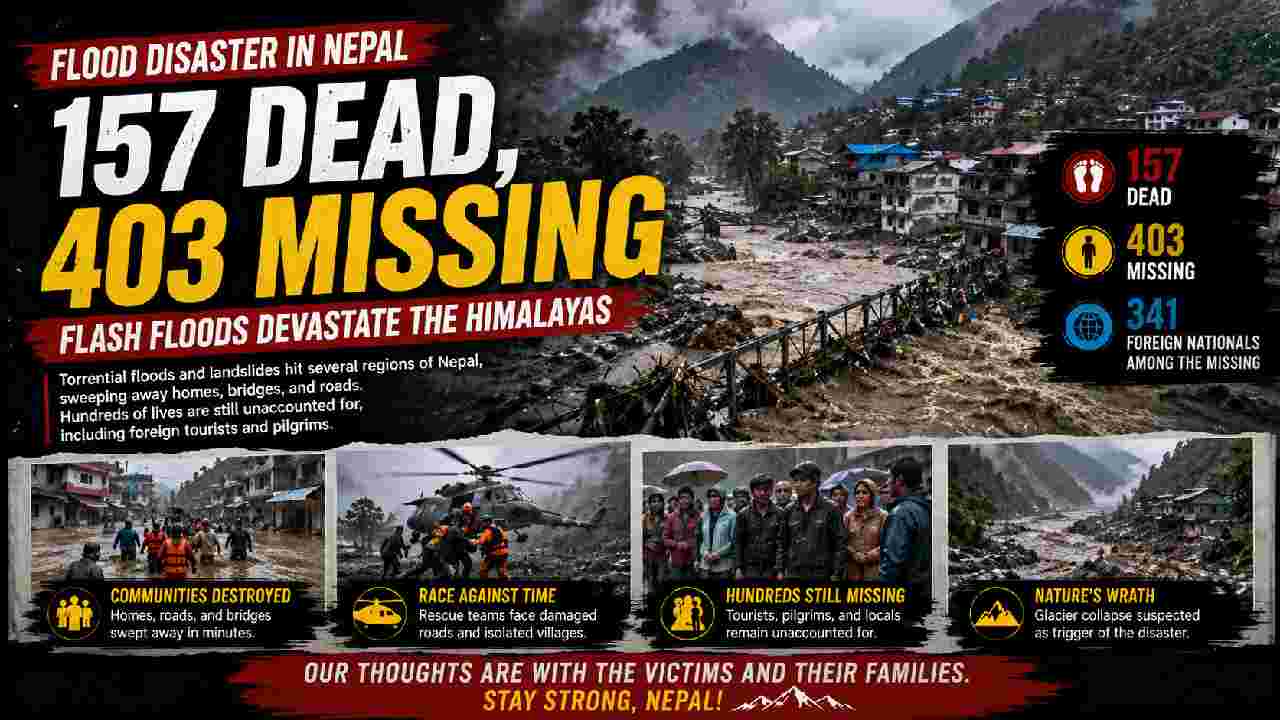 Deadly Nepal Flash Floods Leave 157 Dead and Hundreds Missing