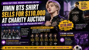 Jimin BTS Shirt Sells for $110,000 as World Cup Charity Auction Captures Global Attention