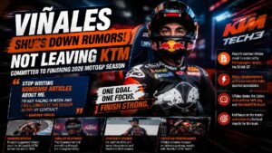 Maverick Viñales Responds to KTM Exit Rumors, Commits to Finishing 2026 MotoGP Season