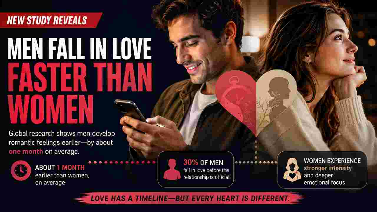 Men Fall in Love Faster Than Women, Study Reveals