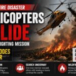 Two Firefighting Helicopters Collide During Greece Wildfire Mission, One Explodes Mid-Air