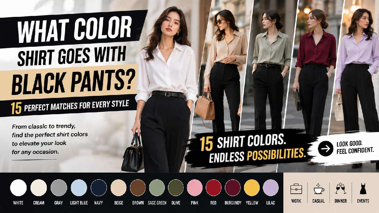 What Color Shirt Goes with Black Pants? 15 Stylish Outfit Ideas for Every Occasion