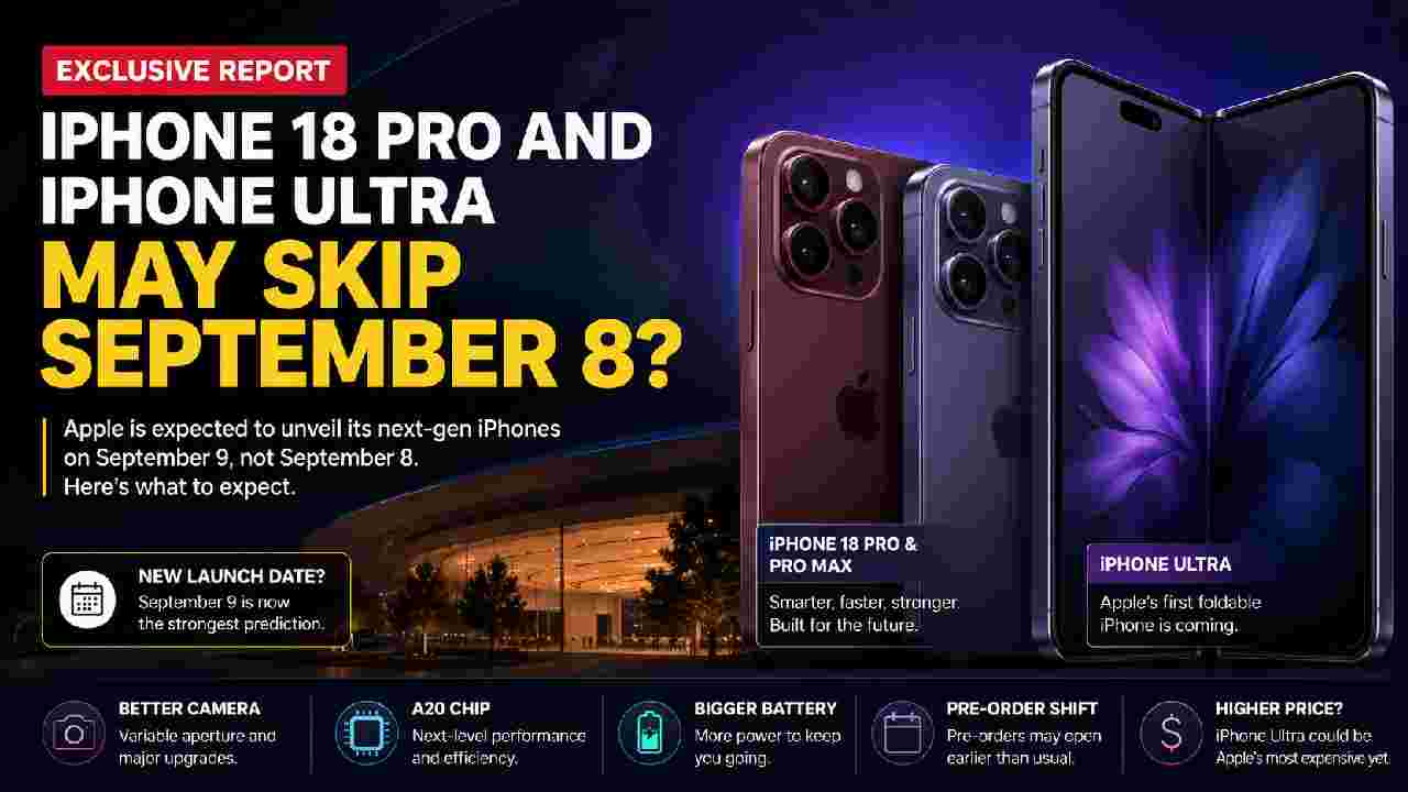 iPhone 18 Pro and iPhone Ultra May Skip September 8 Launch