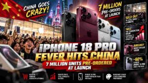 China’s iPhone 18 Pro Craze Drives 7 Million Pre-Orders at Launch