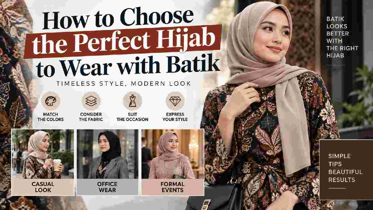How to Choose the Perfect Hijab to Wear with Batik