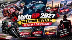 MotoGP 2027 Calendar Revealed: 22 Races and Two New Venues