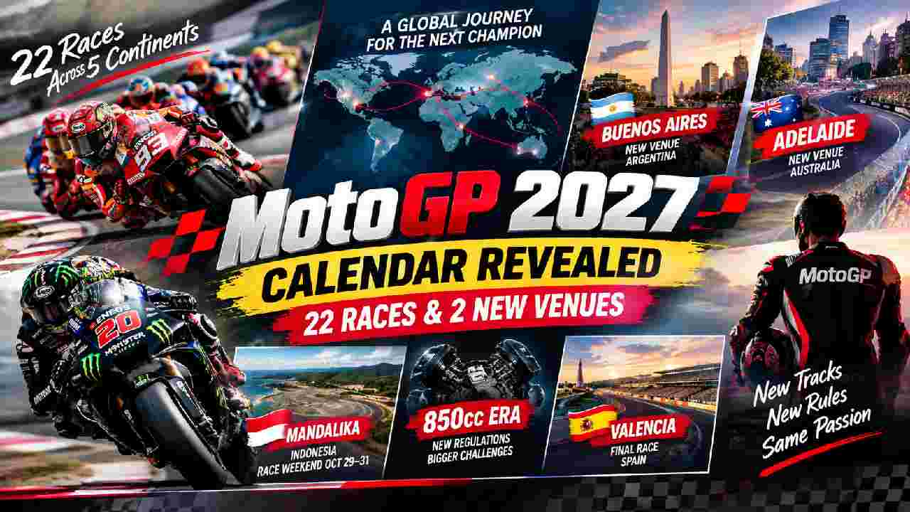 MotoGP 2027 Calendar Revealed: 22 Races and Two New Venues