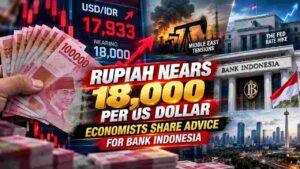 Rupiah Nears 18,000 per US Dollar as Global Pressure Builds