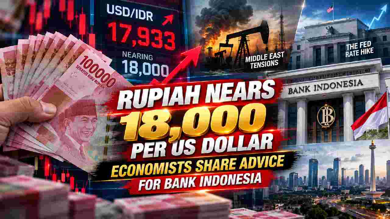 Rupiah Nears 18,000 per US Dollar as Global Pressure Builds