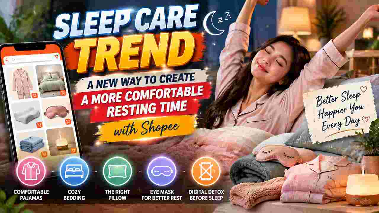 Sleep Care Trend: A New Way to Create More Comfortable Resting Time with Shopee