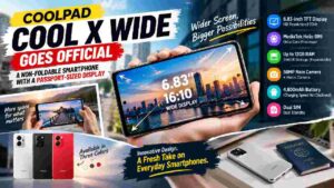 Coolpad Cool X Wide Goes Official With Passport-Sized Display in a Non-Foldable Design