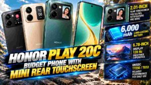 Honor Play 20C Launch Brings Mini Rear Touchscreen to Budget Phones