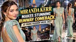 Miranda Kerr Makes Stunning Paris Fashion Week Runway Comeback