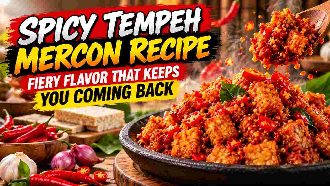 Spicy Tempeh Mercon Recipe, Fiery Indonesian Comfort Food Packed With Flavor