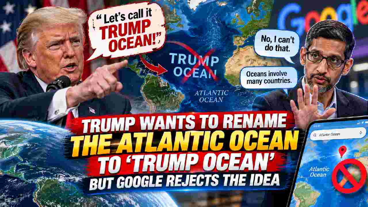 Trump Floats “Trump Ocean” for the Atlantic, Says Google CEO Rejected the Idea